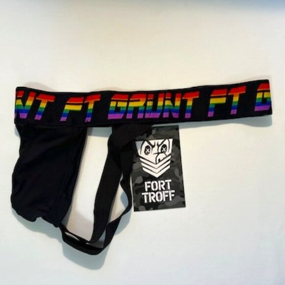 Fort Troff "GRUNT" Size "M" Mesh Pride Athletic Supporter - Black-PRIDE Colors - Picture 11 of 11